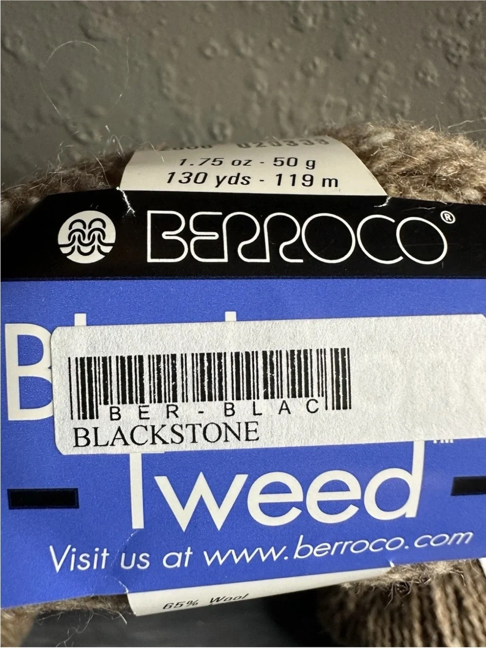 Berroco Blackstone Tweed quahog lot of 3 ball yarn color 2608